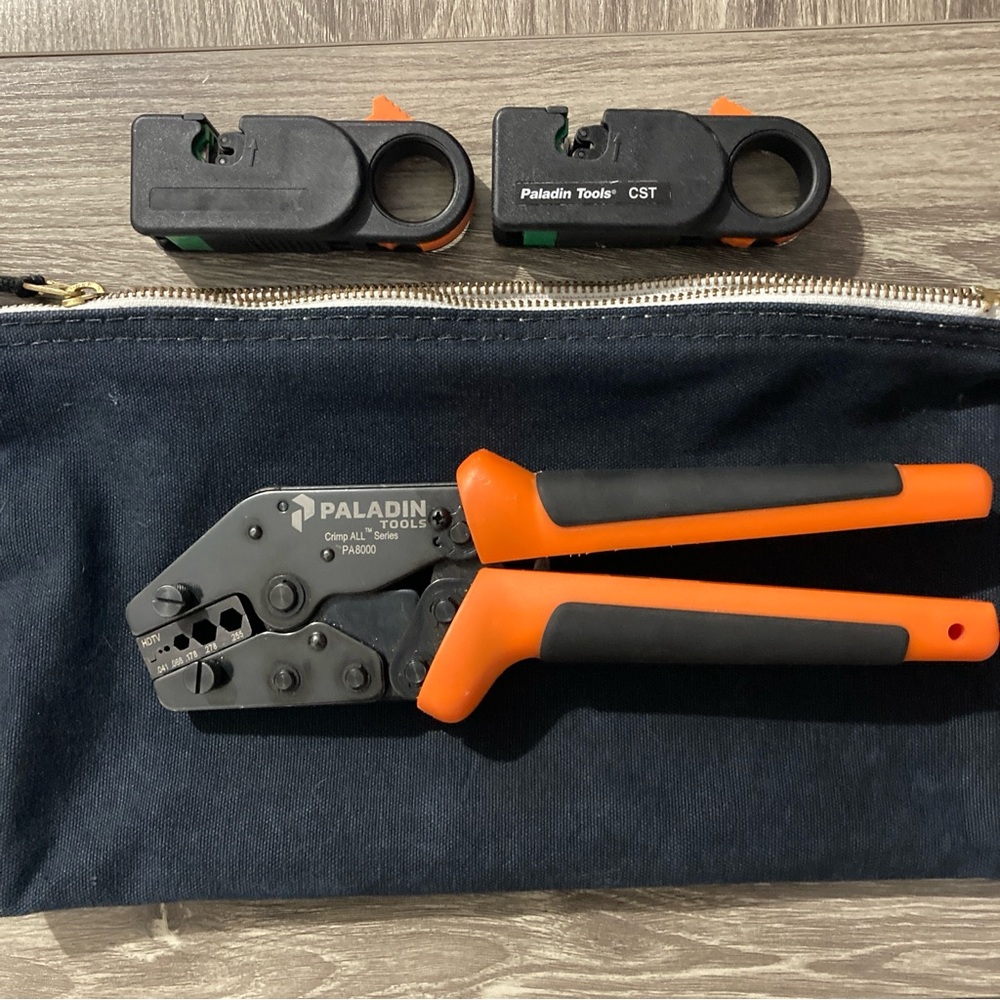 Paladin Tools Crimp All PA8000 and Two Cable Strippers